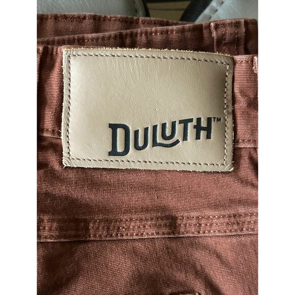 Duluth Trading Flex Fire Hose Cargo Work Pants Rust Brown Mens 40 x 32 - Picture 8 of 9